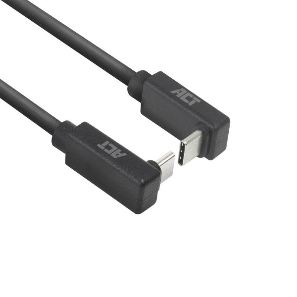 ACT Кабел USB-C 10Gbps, 60W, 0.5м, конектори на 90° up/down angled