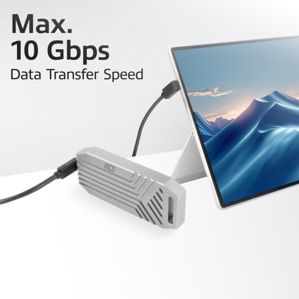 ACT Кабел USB-C 10Gbps, 60W, 1м, конектори на 90° up/down angled