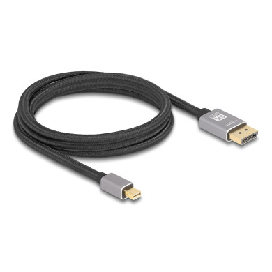 Delock Кабел Mini DisplayPort към DisplayPort, 8K, 60 Hz, 2 m