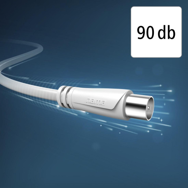HAMA Коаксиален антенен кабел, 1,5 м, 90 dB