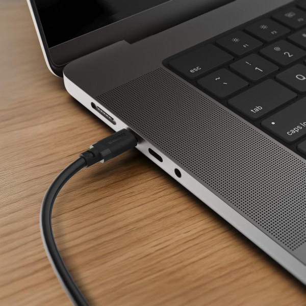 HAMA Кабел USB-C мъжко– USB-C мъжко, 60 W, 1 m, черен