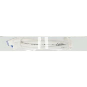 Мрежов кабел HAMA Flexi-Slim, U/UTP CAT 6a, 10 Gbit/s, RJ-45 - RJ45, 0.75 m, Бял