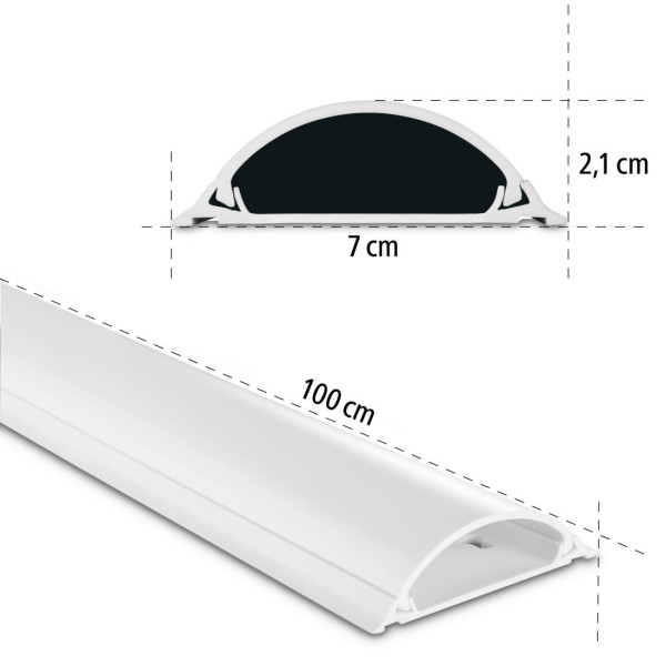 Канал PVC за скриване на кабел-100х7х2,1 см, 220894
