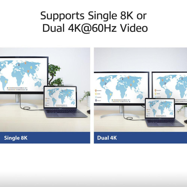 Кабел ACT USB-C - USB-C, 0.8 м / USB4, 40Gbps, 240W, сертифициран USB-IF