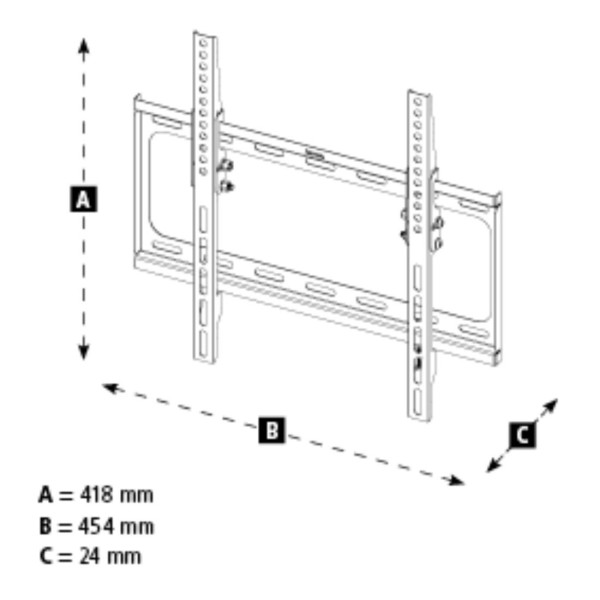 Стойка за TV Hama TILT, 191 см (75