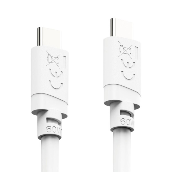 HAMA Кабел USB-C - USB-C, 60W, 2 м, бял
