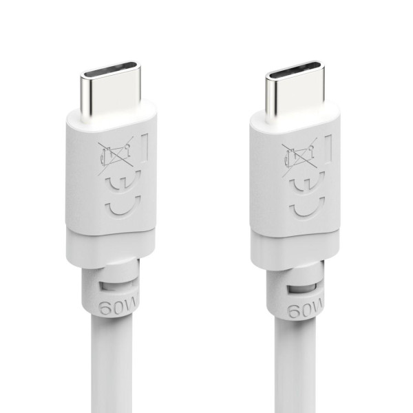 HAMA Кабел USB-C - USB-C, 60W, 2 м, бял