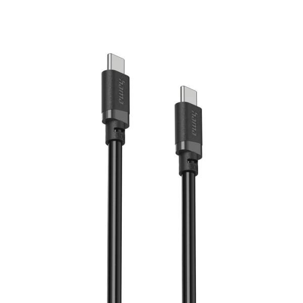 HAMA Кабел USB-C - USB-C, 60W, 0.5 м, черен