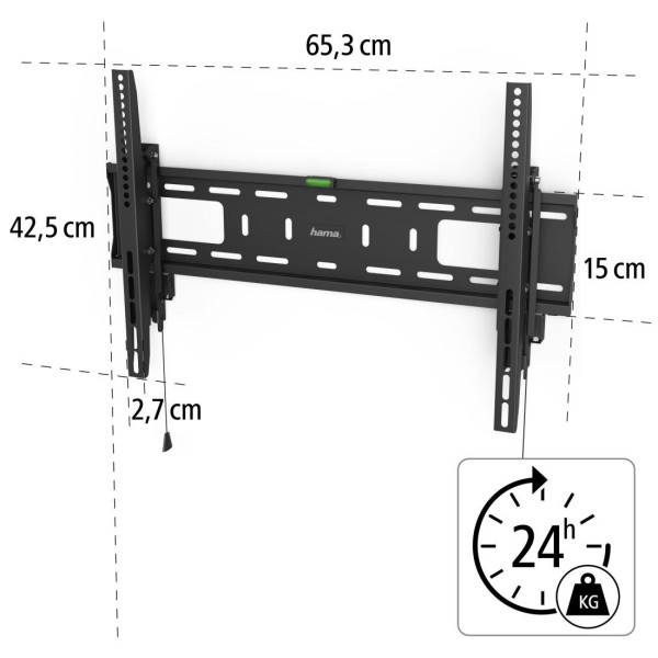 Стенна стойка за TV, 229 см (90