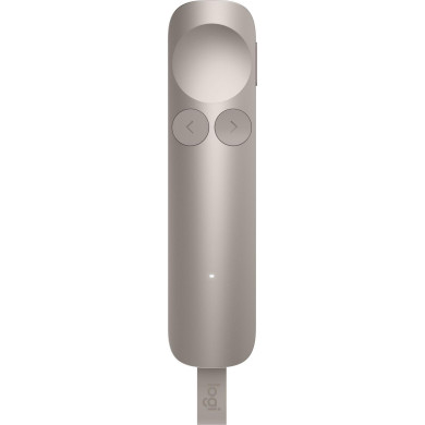 Безжичен презентер Logitech Spotlight 2, Bluetooth, 2.4 GHz Wireless - Бежов