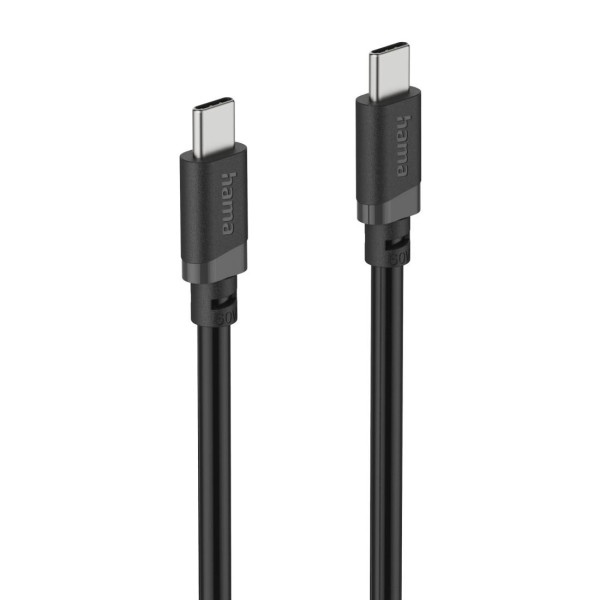HAMA Кабел USB-C - USB-C, 60W, 0.5 м, черен