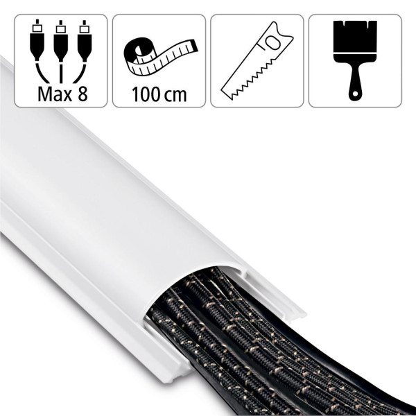 Канал PVC за скриване на кабел-100х7х2,1 см, 220894