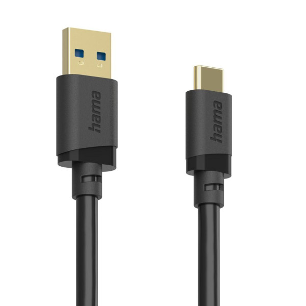 Кабел  USB-C - USB- А мъжко,USB 3.2 Gen 1, 0.75м, 5Gbit/s